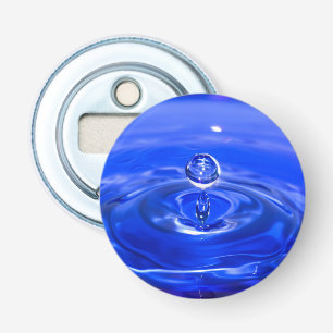 Cool Blue Water Droplet Bottle Opener