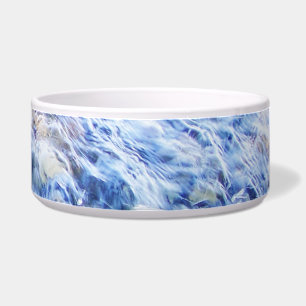 Cool blue waving water