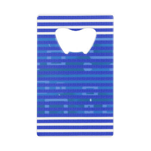 Cool Blue White Geometric Stripes