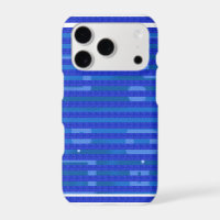 Cool Blue White Geometric Stripes