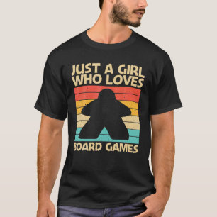 Cool Board Game Art For Girls Kids Board Gamer Mee T-Shirt