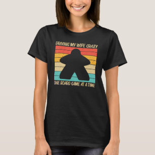 Cool Board Game For Men Boys Board Gamer Meeple T-Shirt