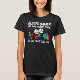 Cool Board Games Art For Men Women Meeple Card Che T-Shirt