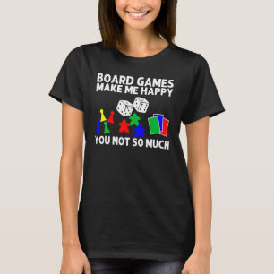 Cool Board Games Art For Men Women Meeple Card Che T-Shirt