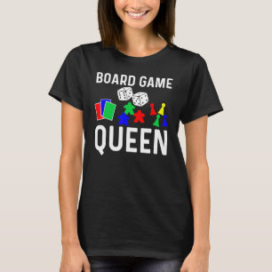 Cool Board Games Art For Women Mum Meeple Card Che T-Shirt
