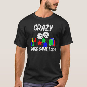 Cool Board Games Art For Women Mum Meeple Card Che T-Shirt