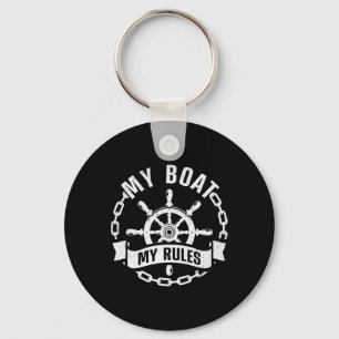 Cool Boat Captain Design For Men Women Boat Captai Key Ring