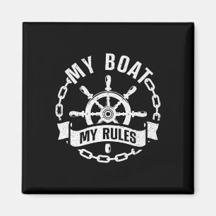 Cool Boat Captain Design For Men Women Boat Captai Magnet