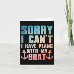 Cool Boat Captain For Men Women Pontoon Boat Owner Card