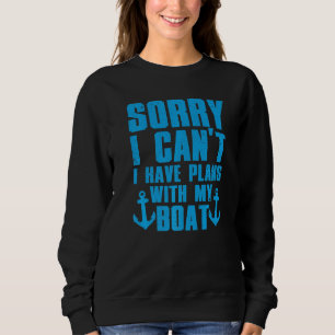 Cool Boat Captain For Men Women Pontoon Boat Owner Sweatshirt