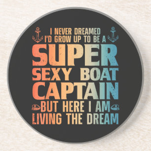Cool Boat Captain For Men Women Sail Pontoon Boati Coaster