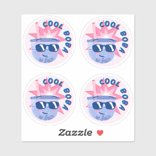 Cool Boba- Pack of 4 (Sheet)