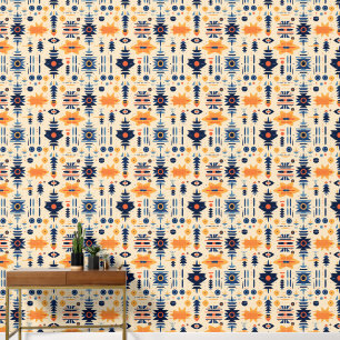 Cool Boho Southwestern pattern tiled Wallpaper