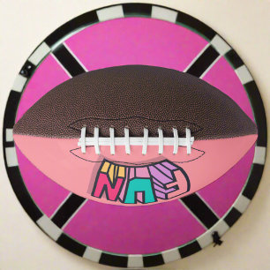 Cool Bold Colourful "Fun" Pink Trendy Sports Football