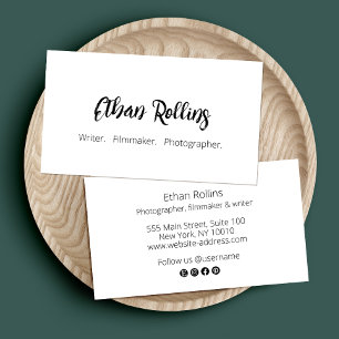 Cool Bold Marker Signature Script Font Business Ca Business Card