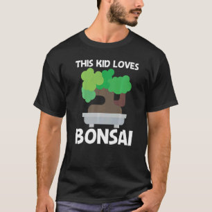 Cool Bonsai For Kids Boys Tree Plant Garden T-Shirt