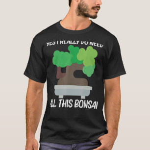 Cool Bonsai For Men Women Tree Plant Garden T-Shirt