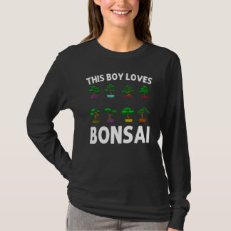 Cool Bonsai Tree For Boys Kids Plant Lady Japanese T-Shirt