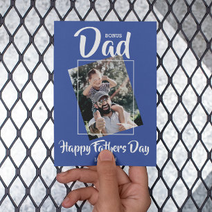 Cool Bonus dad photo Fathers Day Holiday Card