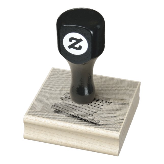Cool book lover gift rubber stamp (Stamp)