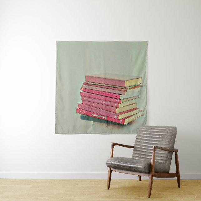 Cool book lover gift tapestry (In Situ)
