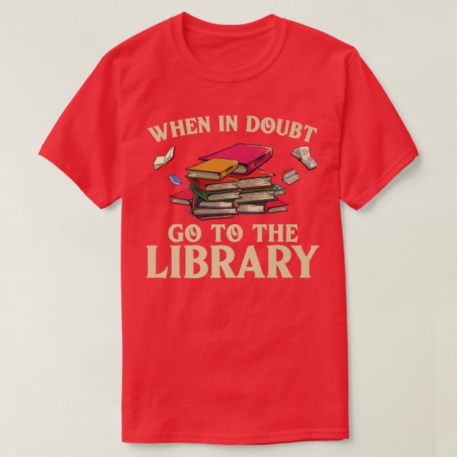 Cool Book Reader Men Women Library Themed Bookworm T-Shirt (Design Front)