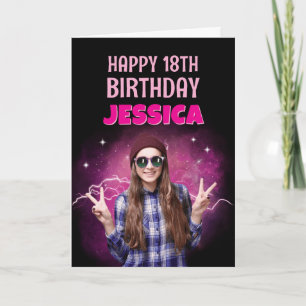 Cool Bootleg Rap Custom Photo Happy Birthday Card