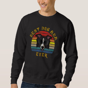 Cool Border Collie Dog Mum Dog Christmas Sweatshirt