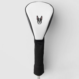 Cool Boston Terrier Face Golf Head Cover