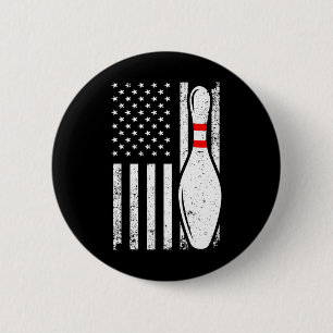 Cool Bowling Design For Men Women Bowler Bowling P 6 Cm Round Badge