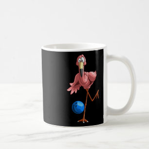 Cool Bowling Flamingo Funny Shorebirds Lover Playe Coffee Mug