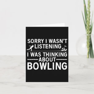 Cool Bowling For Men Women Bowler Spare Me Bowling Card