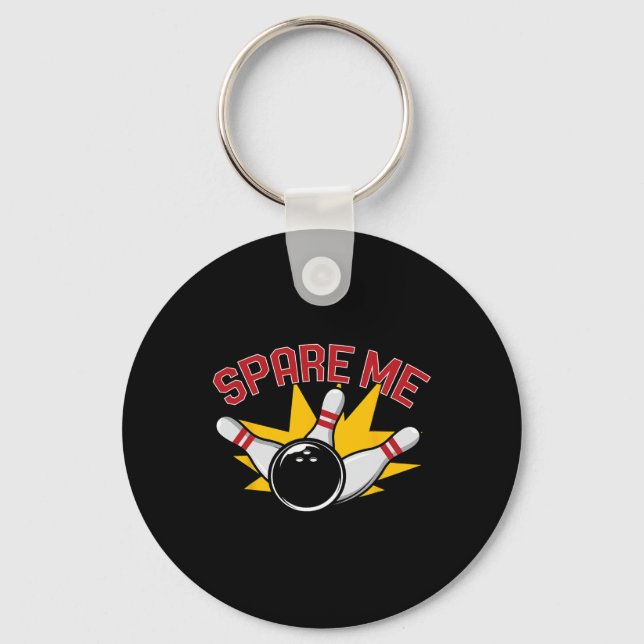 Cool Bowling Novelty For Men Women Bowling Team Ga Key Ring (Front)