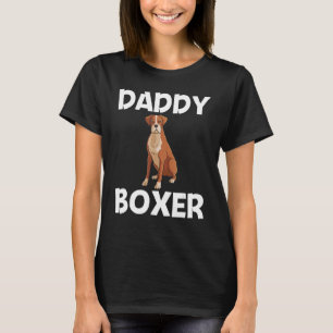 Cool Boxer Dog For Men Dad Puppy   Dog Owner Train T-Shirt