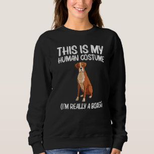 Cool Boxer Dog For Men Women Puppy  Dog Owner Trai Sweatshirt