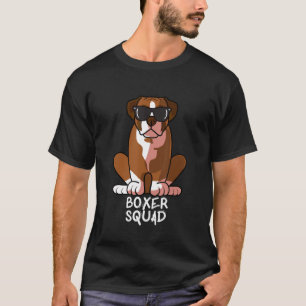 Cool Boxer Squad Dog Love R T-Shirt