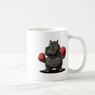 Cool Boxing Athlete Costume For Hippo And Animals Coffee Mug