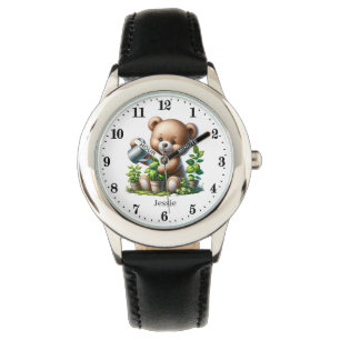 Cool boy bear add name  watch
