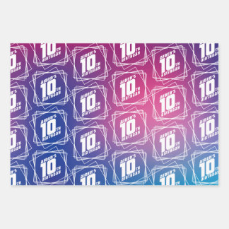 Cool boy's birthday party wrapping paper sheet
