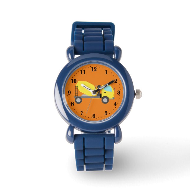 Cool boys concrete truck construction watch (Front)