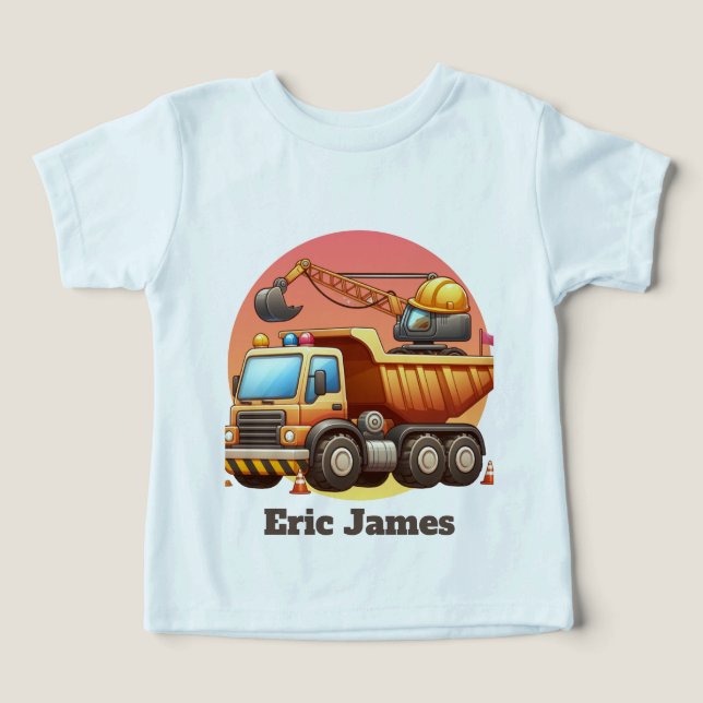 Cool  Boys construction customizable  (Design Front)