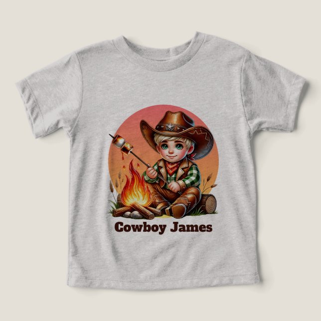Cool boys cowboy customizable  (Design Front)