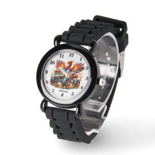 Cool boys monster truck add name watch