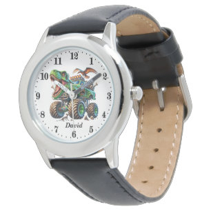 Cool boys monster truck add name watch