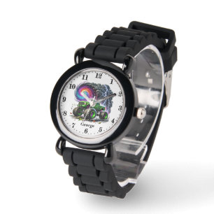 Cool boys monster truck add name watch