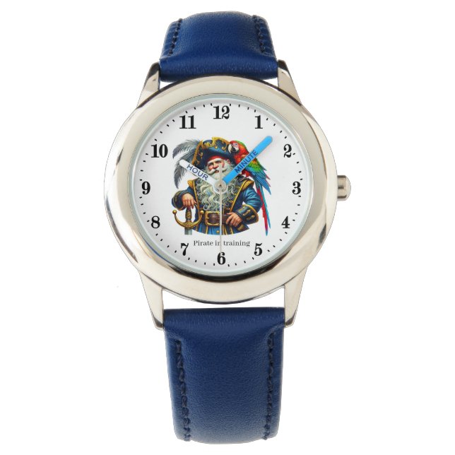 Cool boys pirate add name watch (Front)
