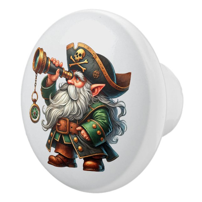 Cool boys pirate lovers  ceramic knob (Right)