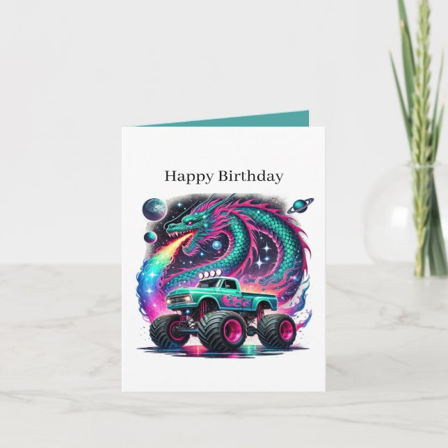 Cool boys trucks tiled pattern card (Front)