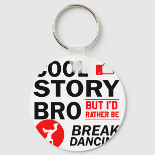 Cool break dancing designs key ring
