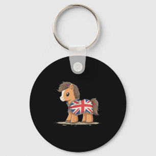 Cool British Horse Costume For Ny Lovers  Key Ring